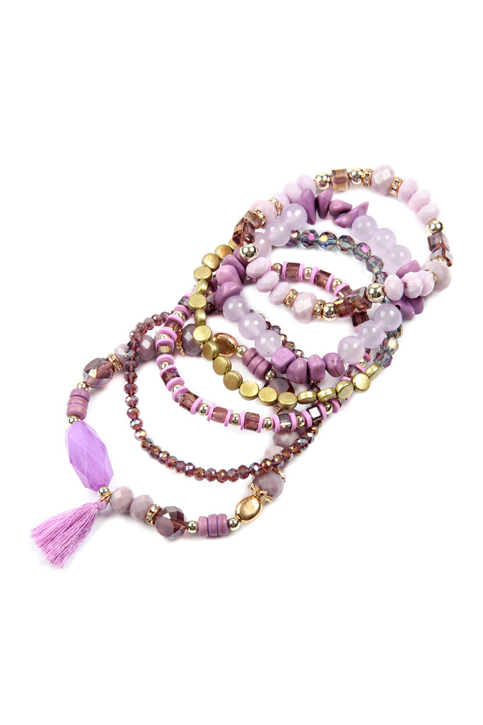 BOHO TASSEL CHARM BRACELET