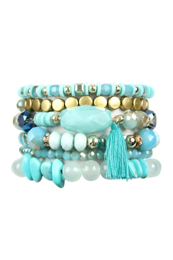 BOHO TASSEL CHARM BRACELET