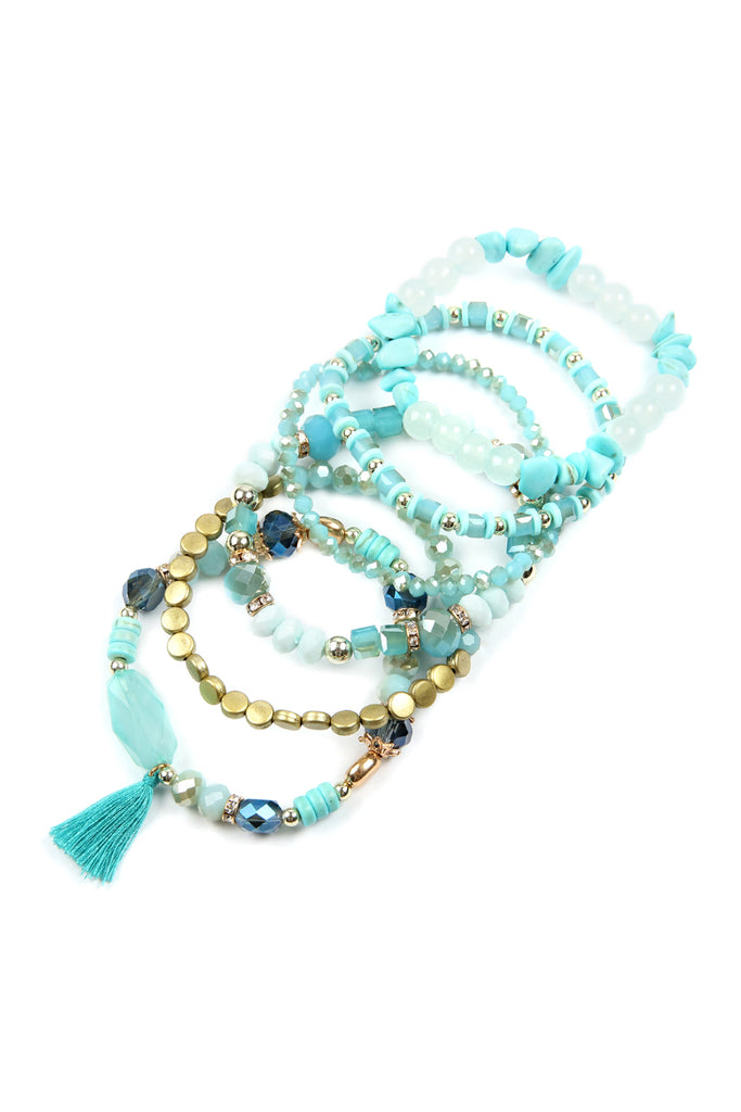 BOHO TASSEL CHARM BRACELET