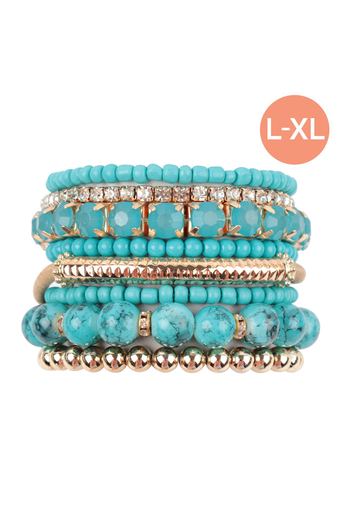 MULTIPLE LINE CLASSY STACK BRACELET