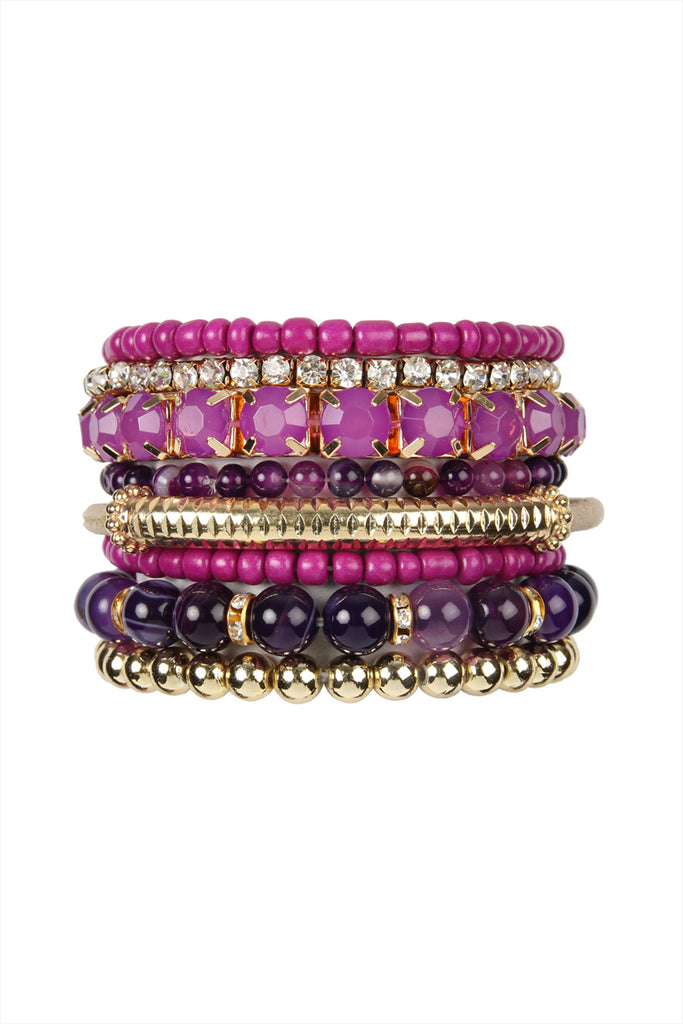 REGULAR SIZE STACKABLE BEADS BRACELET SET