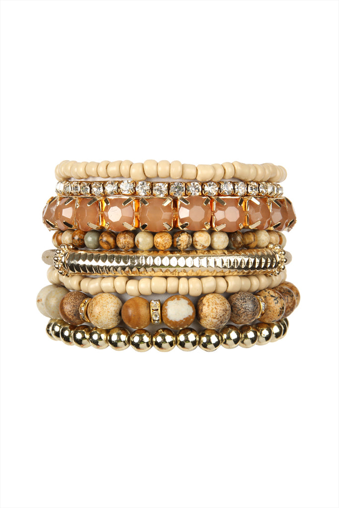 REGULAR SIZE STACKABLE BEADS BRACELET SET