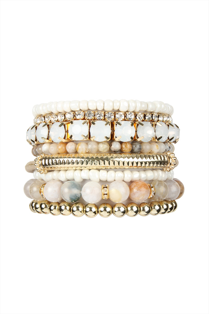 REGULAR SIZE STACKABLE BEADS BRACELET SET