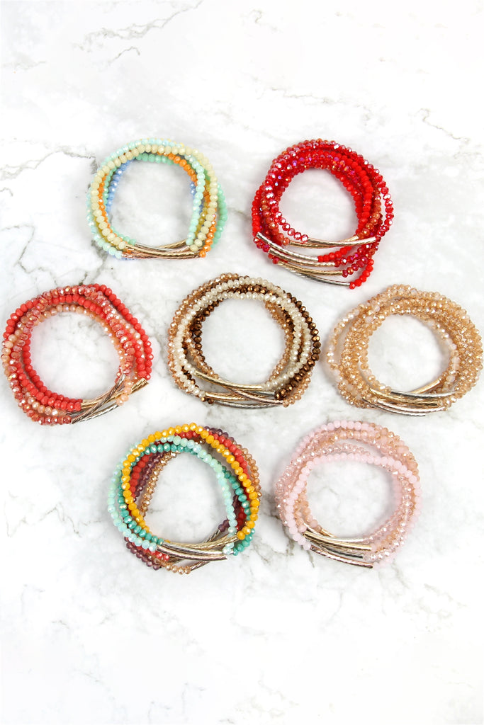 RONDELLE BEADED BRACELET SET