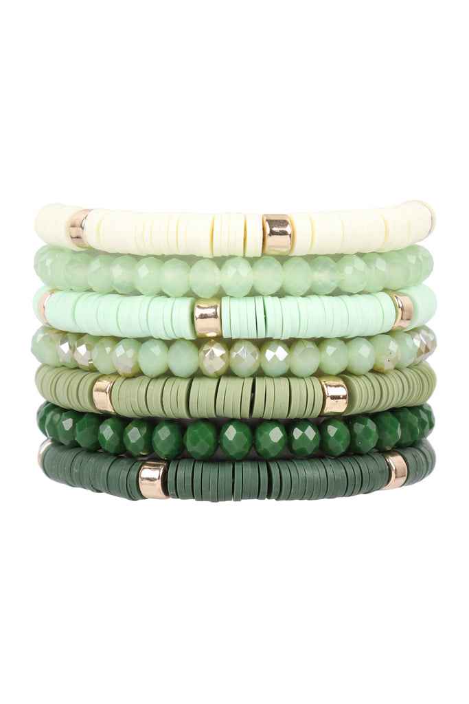 Multiline Fimo Bead Bracelet Set