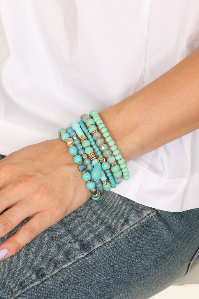 Bohemian Mix Bead Multi Layer Versatile Statement Bracelets