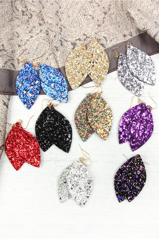 RHINESTONE COATED HOOP EARRINGS