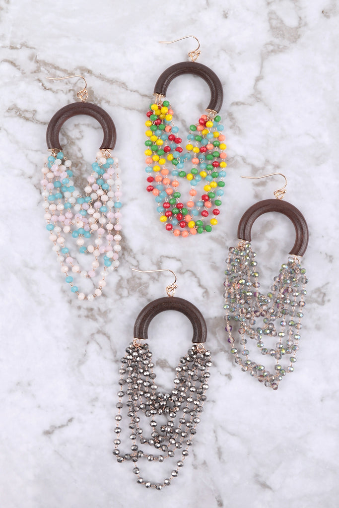 LAYERED STATEMENT HOOK EARRINGS