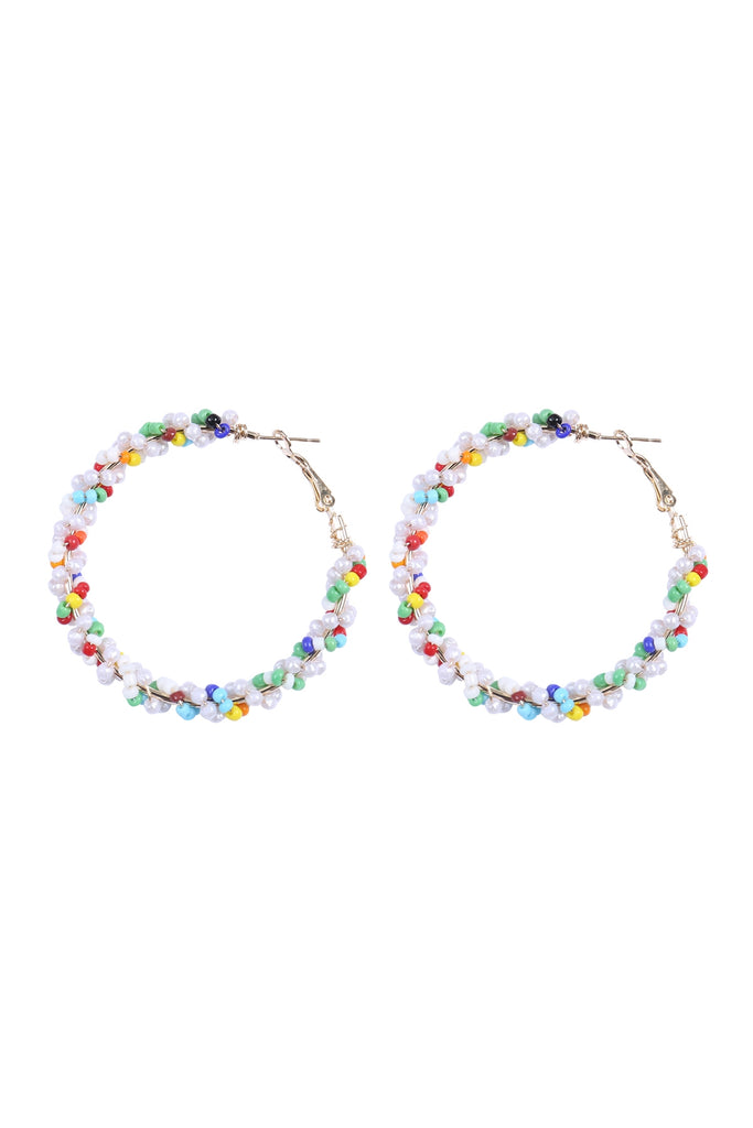 WRAP SEED BEADS BOHO EARRINGS SET