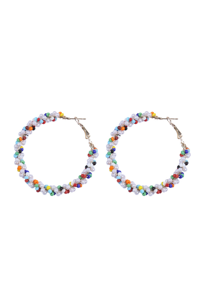 WRAP SEED BEADS BOHO EARRINGS SET