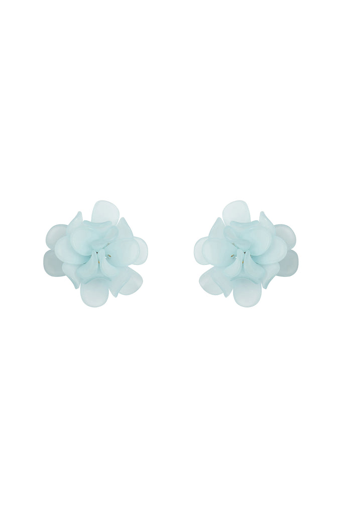 HDE3889 - ACRYLIC FLOWER PETALS POST STUD EARRINGS