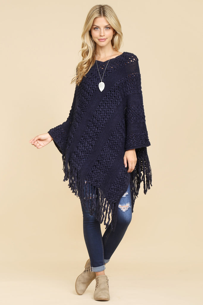 CLASSIC FRINGE PONCHO