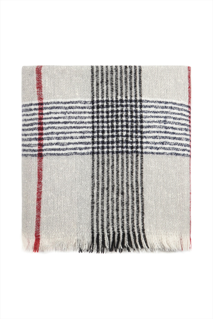 HDF2914 - MULTI COLOR BLANKET FRINGED SCARF