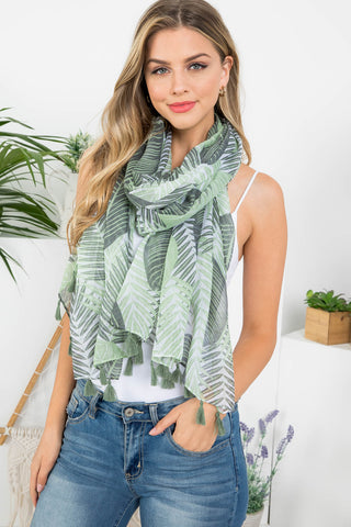 PLAID LUREX OBLONG SCARF