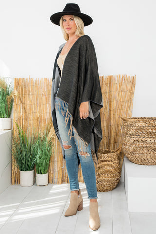 LEOPARD OPEN FRONT KIMONO