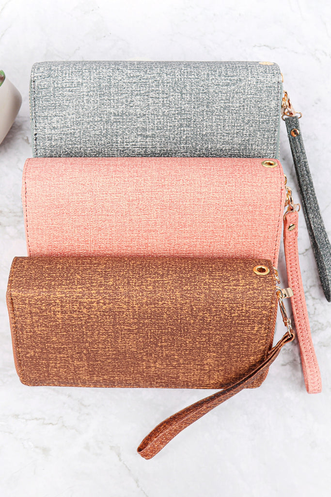 DOUBLE ZIPPER FASHION WALLET