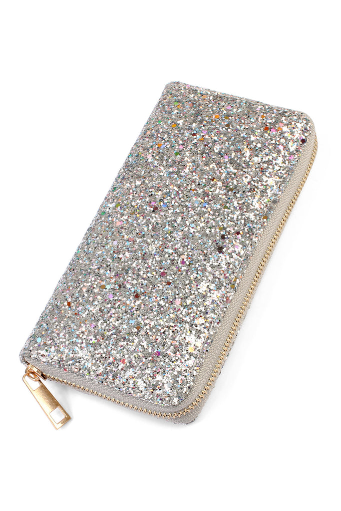 HDG1883 - GLITTER ZIPPER WALLET