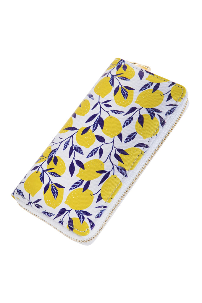 STYLE 1 FRUITS PRINTED ZIPPER WALLET