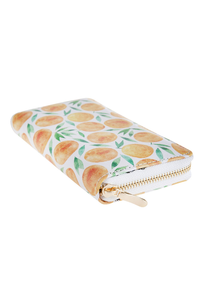 STYLE 1 FRUITS PRINTED ZIPPER WALLET