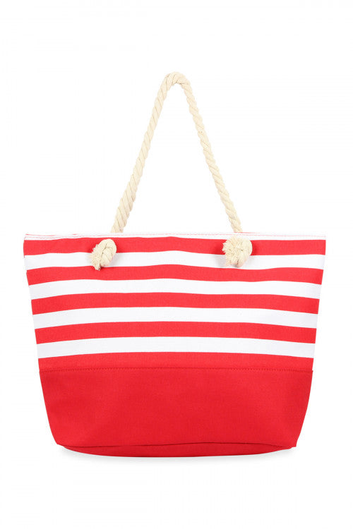 STRIPED TOTE BAG