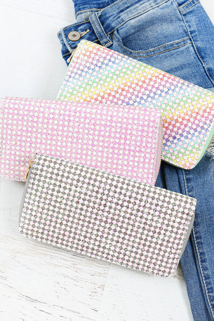 PATTERN PRINT ZIPPER WALLET