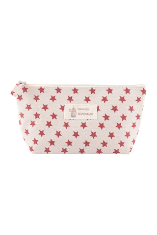 AMAZING, LOVING, STRONG, HAPPY PRINT COSMETIC POUCH BAG W/ WRISTLET