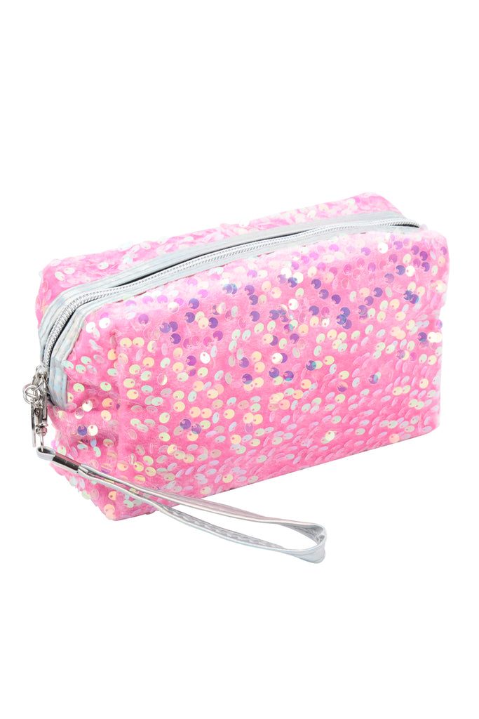 SEQUIN GLITTER COSMETIC POUCH