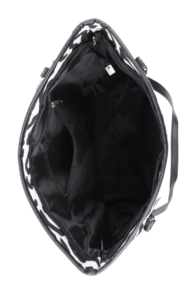 LEOPARD PRINT SHOULDER TOTE BAG