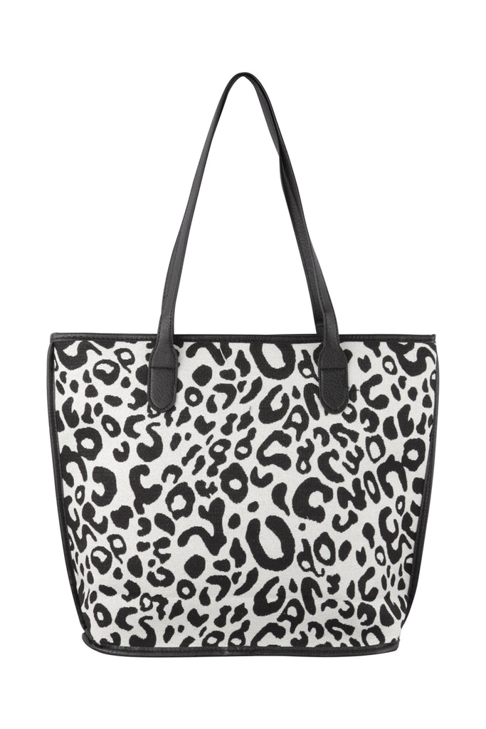 LEOPARD PRINT TOTE BAG