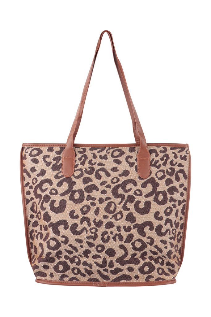 LEOPARD PRINT TOTE BAG