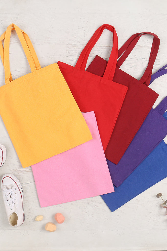 PLAIN SOLID COLOR MINIMALIST TOTE BAG