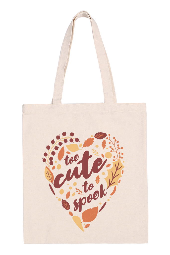 TOO CUTE TO SPOOK PRINT TOTE BAG