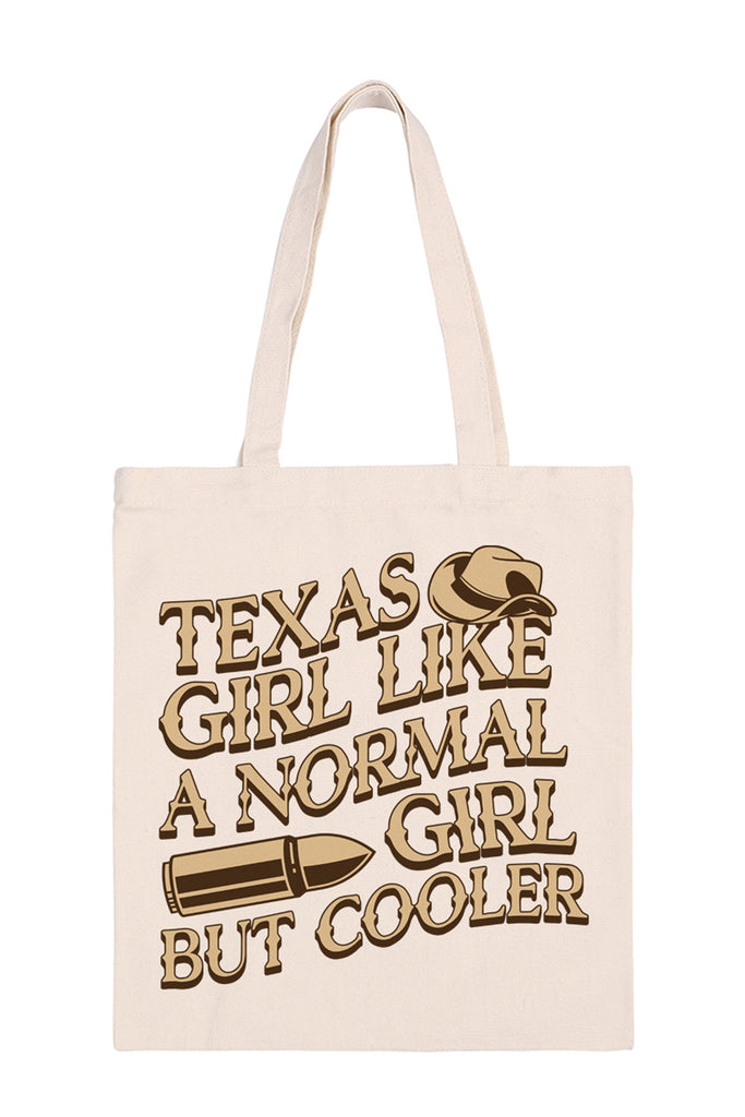 TEXAS GIRL PRINT MINIMALIST FASHION TOTE BAG