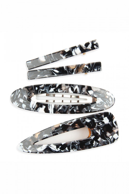 TORTOISE ACRYLIC HAIR CLIP