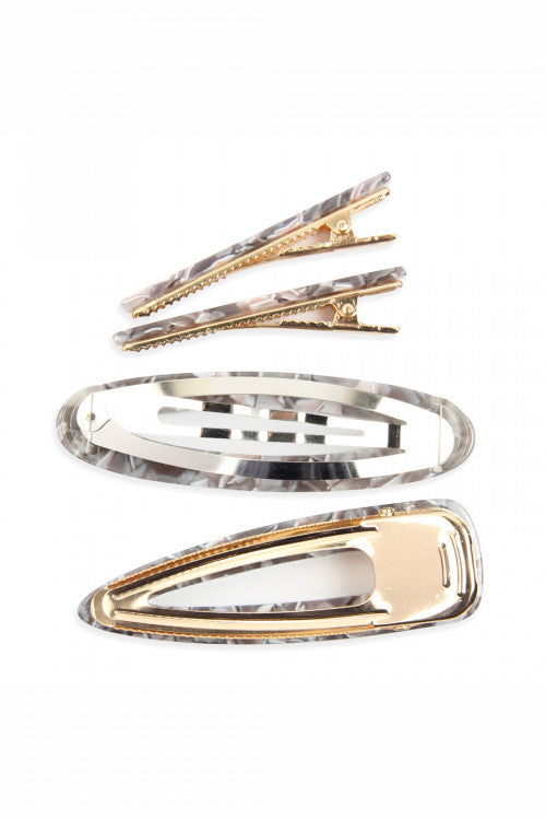 TORTOISE ACRYLIC HAIR CLIP