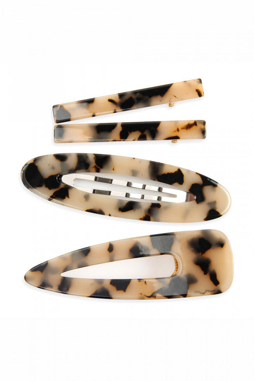 TORTOISE ACRYLIC HAIR CLIP