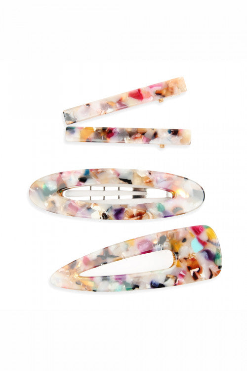 TORTOISE ACRYLIC HAIR CLIP