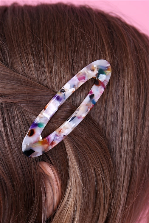 TORTOISE ACRYLIC HAIR CLIP