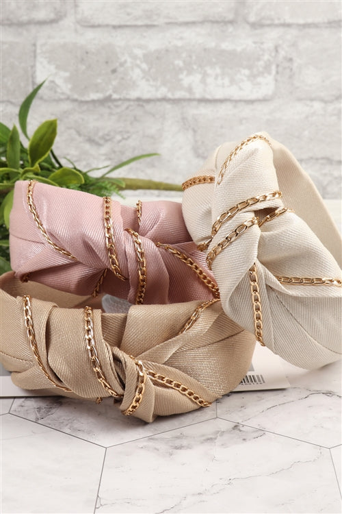 CHAIN FABRIC FASHION HEAD BAND