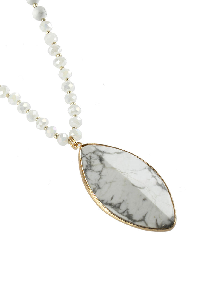 MARQUISE STONE PENDANT NECKLACE