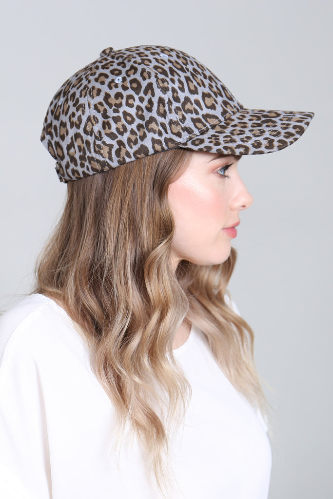 LEOPARD SKIN PRINTED CAP