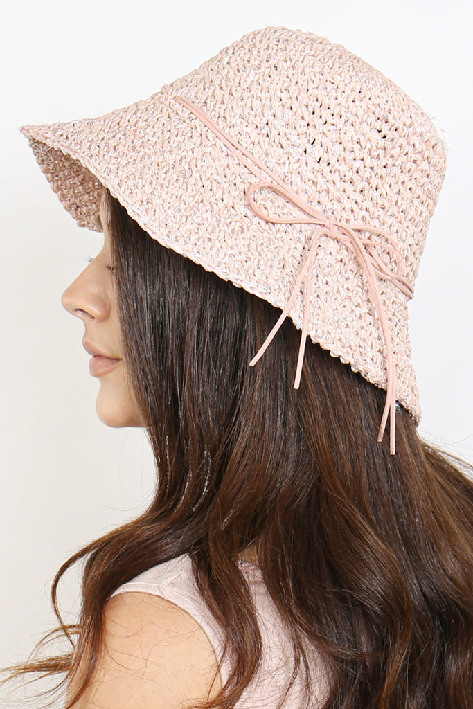 WEAVED LADY BUCKET HAT