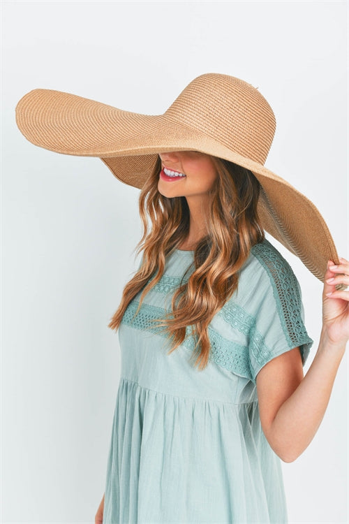 WOMEN'S FLOPPY FASHION WIDE BRIM HAT