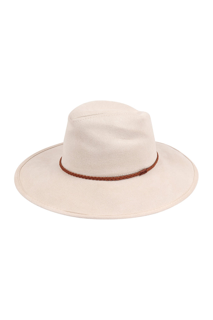 FEDORA BLACK BRIM HAT