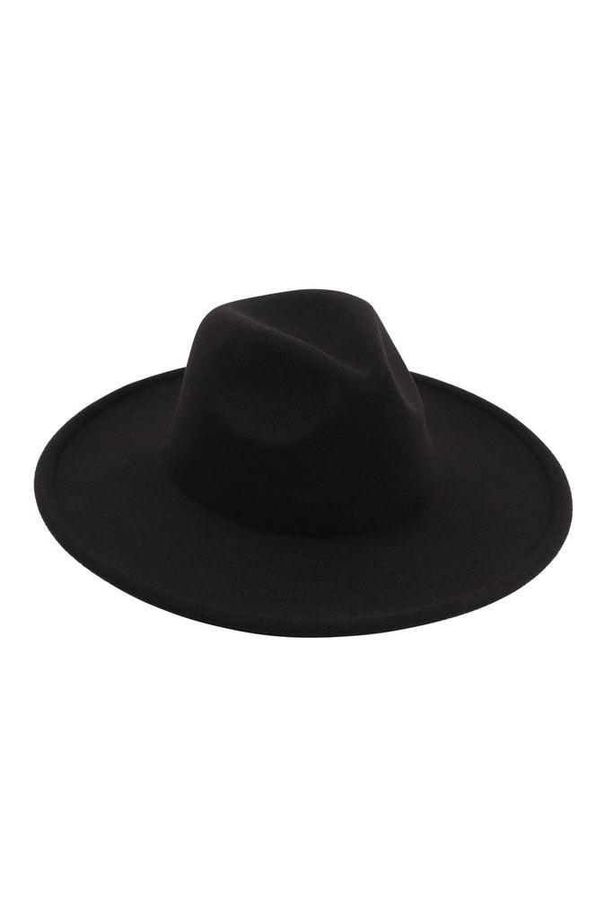 FELT FEDORA FASHION BRIM HAT