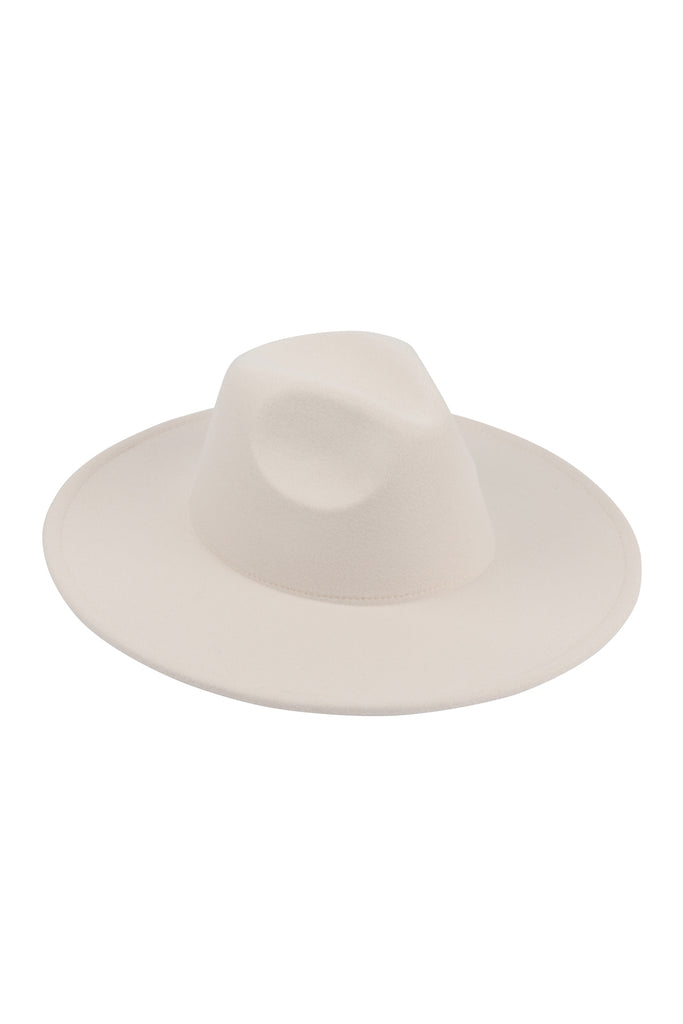 FELT FEDORA FASHION BRIM HAT