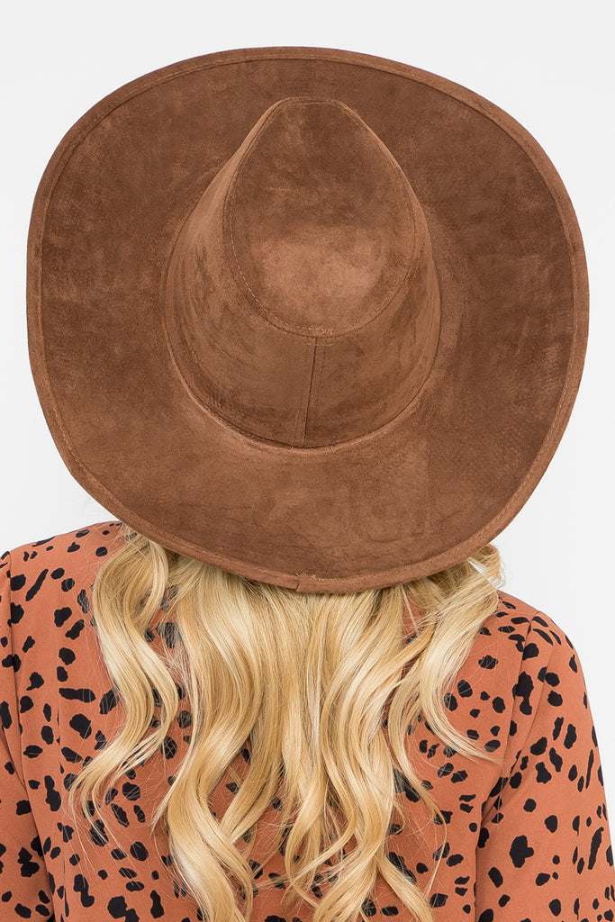 RHINESTONE GLITTER BRIM FEDORA HAT