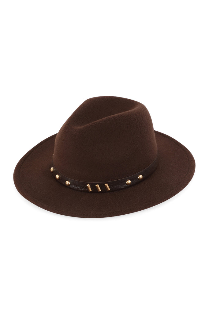 FEDORA CLASSIC HAT W/ VINTAGE LEATHER BAND