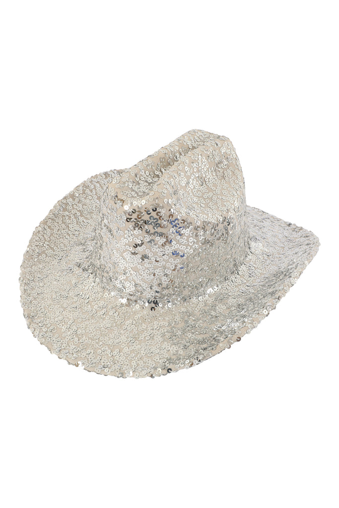 GLITTER SEQUIN FEDORA COWBOY HAT