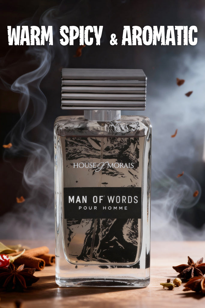 MAN OF WORDS SPRAY PERFUME EAU DE PARFUM FOR MEN - 100ML/3.4FL.OZ. - Riah Fashion